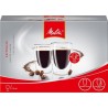 MELITTA Lot de 2 verres en borosilicate pour café long 200 ml transpa