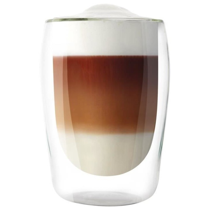 MELITTA Lot de 2 verres en borosilicate pour latté Machiatto 300 ml transparent MELITTA Lot de 2 verres en borosilicate pour latté Machiatto 300 ml transparent