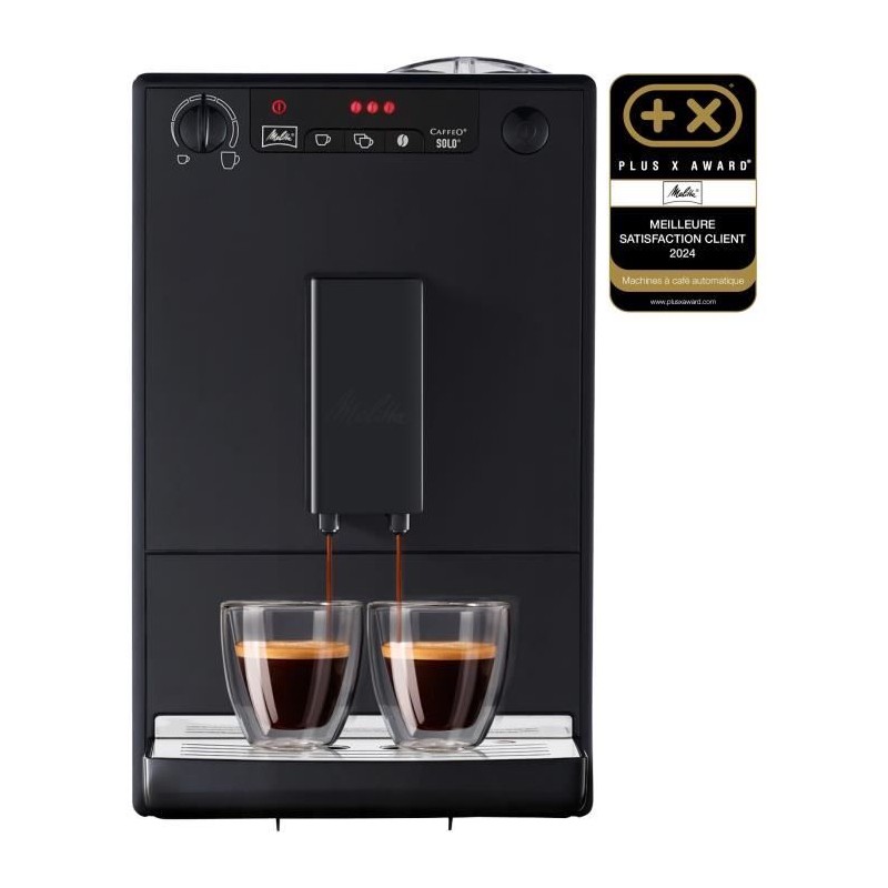 Machine a Café broyeur a Grain MELITTA Solo - Pure Black Machine a Café broyeur a Grain MELITTA Solo - Pure Black