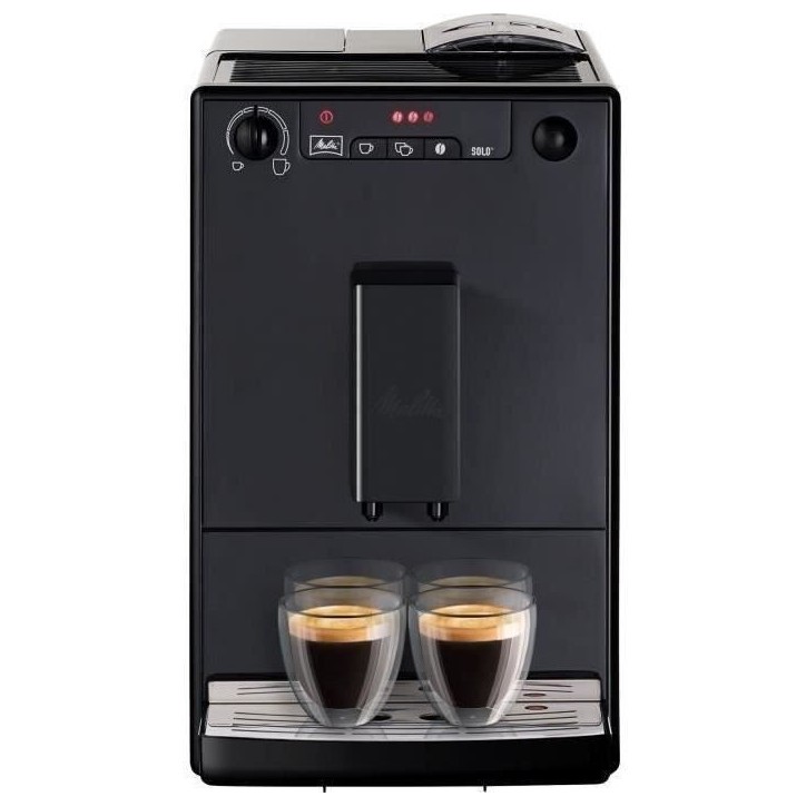 Machine a Café broyeur a Grain MELITTA Solo - Pure Black Machine a Café broyeur a Grain MELITTA Solo - Pure Black