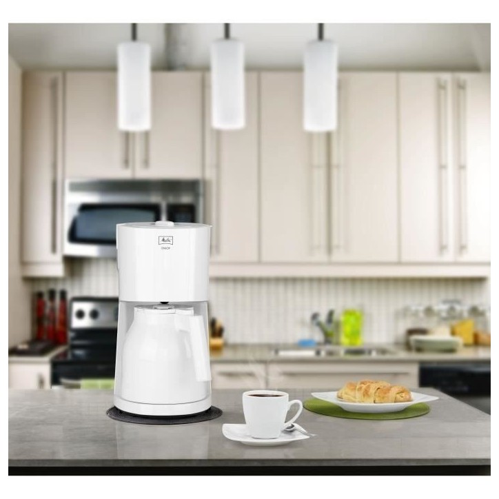 Cafetiere filtre MELITTA Enjoy II Therm - Blanc - 12 tasses - 1000W Cafetiere filtre MELITTA Enjoy II Therm - Blanc - 12 tasses - 1000W