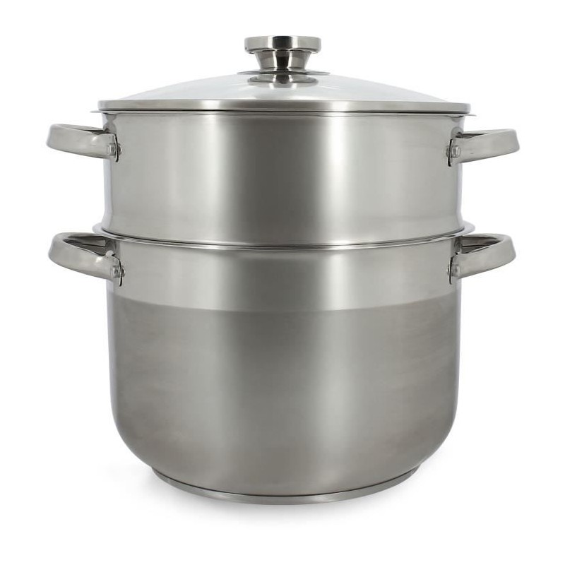 Couscoussier - MENASTYL - 4615450 - En acier inoxydable - 10 litres - Couscoussier - MENASTYL - 4615450 - En acier inoxydable - 10 litres -
