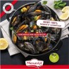 Marmite a moule - MENASTYL - 3645562 - En acier émaillé - Noir - 18