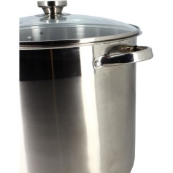 Marmite avec couvercle - MENASTYL - 4615451 - En acier inoxydable - 17
