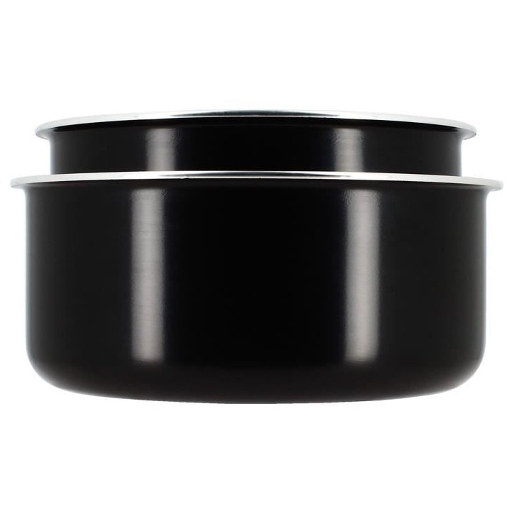 Batterie de cuisine - Induction - MENASTYL - 6020437 - Aluminium antiadhésif - 5 pieces - Poignée amovible - Noir Batterie de cuisine - Induction - MENASTYL - 6020437 - Aluminium antiadhésif - 5 pieces - Poignée amovible - Noir