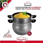 Couscoussier - MENASTYL - 6020033 - En aluminium effet marbre - 9 litres - Tous feux dont induction