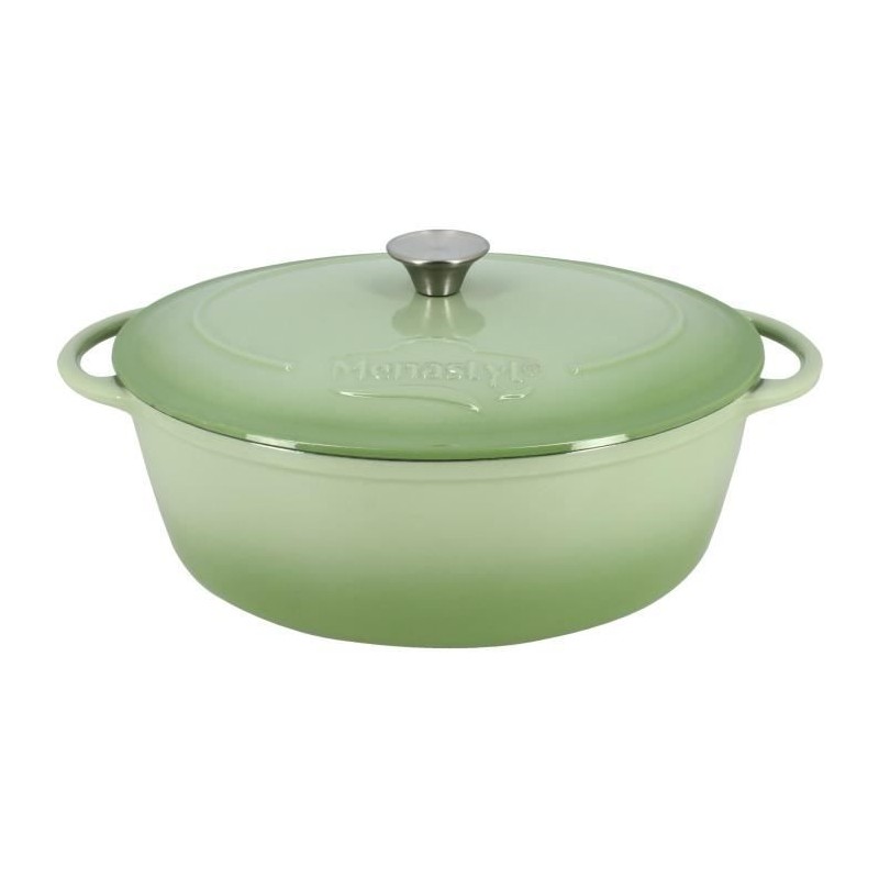 Cocotte - MENASTYL - 6020072 - Ronde - En fonte acier émaillé - Vert Cocotte - MENASTYL - 6020072 - Ronde - En fonte acier émaillé - Vert
