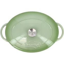 Cocotte - MENASTYL - 6020072 - Ronde - En fonte acier émaillé - Vert