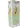 Bloc de couteaux 6 pieces - MENASTYL - 5041060 - Lame céramique - En