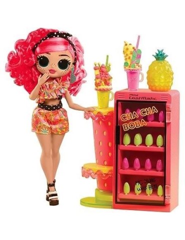 L.O.L. Surprise OMG Sweet Nails™ - Bar a ongles - Poupée mannequin Pinky Pops Fruit Shop - Theme Fruit - A partir de 4 ans