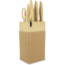 Bloc de couteaux 6 pieces - MENASTYL - 5041064 - Lame céramique - En