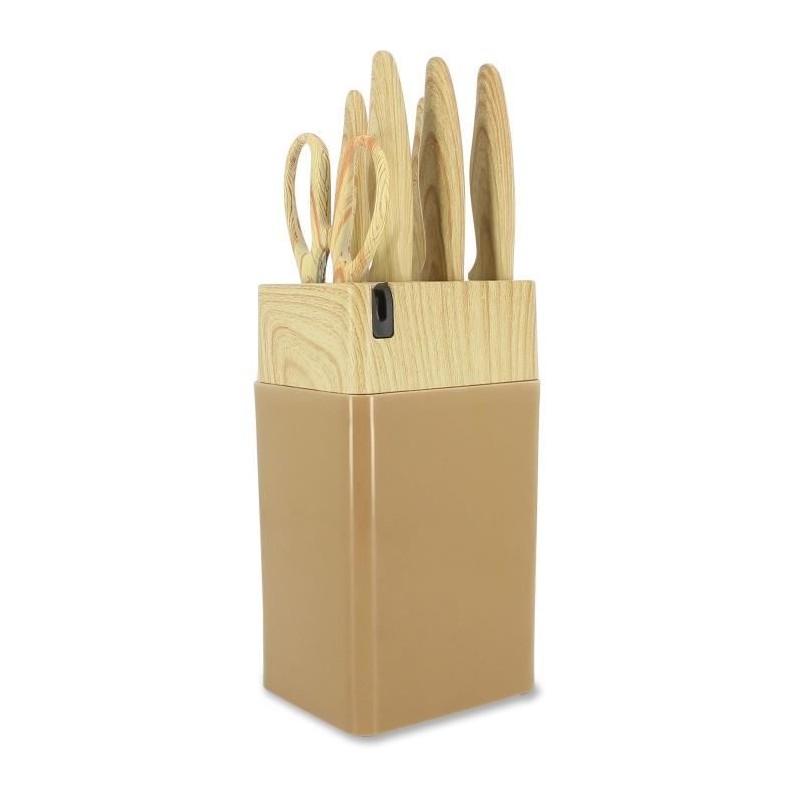 Bloc de couteaux 6 pieces - MENASTYL - 5041064 - Lame céramique - En Bloc de couteaux 6 pieces - MENASTYL - 5041064 - Lame céramique - En