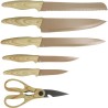 Bloc de couteaux 6 pieces - MENASTYL - 5041064 - Lame céramique - En