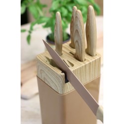 Bloc de couteaux 6 pieces - MENASTYL - 5041064 - Lame céramique - En