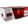 Cocotte - MENASTYL - 6020102 - Ovale - En fonte acier émaillé - Roug