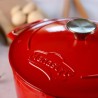 Cocotte - MENASTYL - 6020102 - Ovale - En fonte acier émaillé - Roug