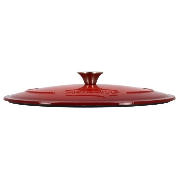 Cocotte - MENASTYL - 6020102 - Ovale - En fonte acier émaillé - Rouge - 6,5 litres