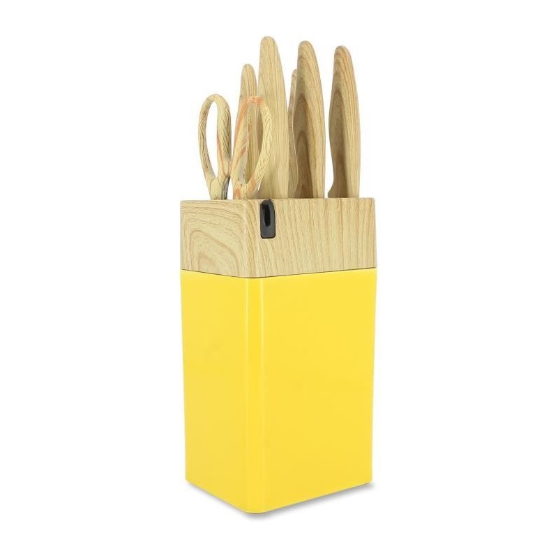 Bloc de couteaux 6 pieces - MENASTYL - 5041062 - Lame céramique - En Bloc de couteaux 6 pieces - MENASTYL - 5041062 - Lame céramique - En