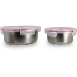 Lot de 2 boîtes hermétiques avec couvercle - MENASTYL - 5040178 - En
