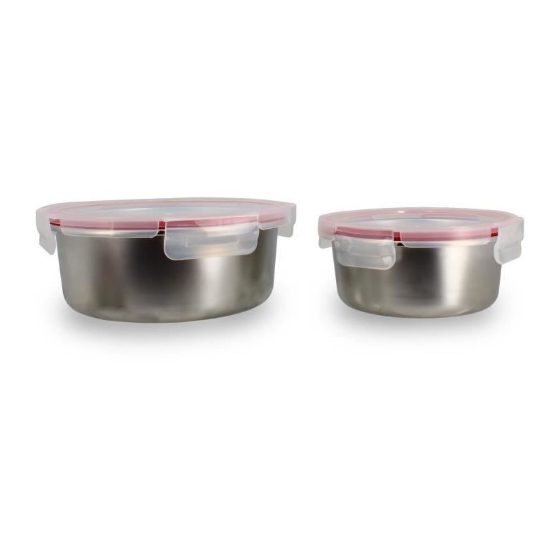 Lot de 2 boîtes hermétiques avec couvercle - MENASTYL - 5040178 - En