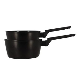 Set de 2 casseroles - MENASTYL - 6020298 - Aluminium - 18 et 20 cm - T