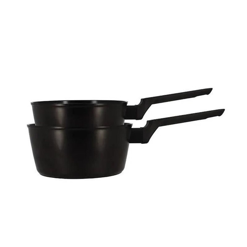 Set de 2 casseroles - MENASTYL - 6020298 - Aluminium - 18 et 20 cm - T
