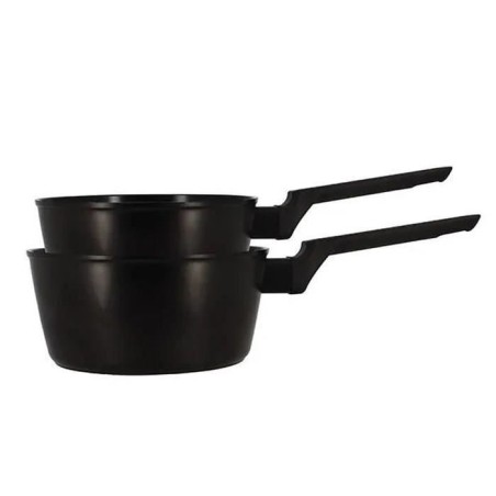 Set de 2 casseroles - MENASTYL - 6020298 - Aluminium - 18 et 20 cm - T