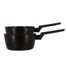 Set de 2 casseroles - MENASTYL - 6020298 - Aluminium - 18 et 20 cm - T