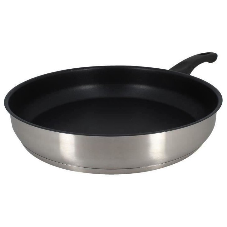 Poele - MENASTYL - 6020247 - En acier inoxydable - 28 cm - Tous feux dont induction