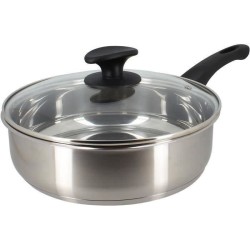 Sauteuse - MENASTYL - 6020248 - En acier inoxydable - 28 cm - Tous feu