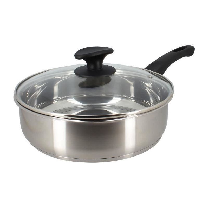 Sauteuse - MENASTYL - 6020248 - En acier inoxydable - 28 cm - Tous feu