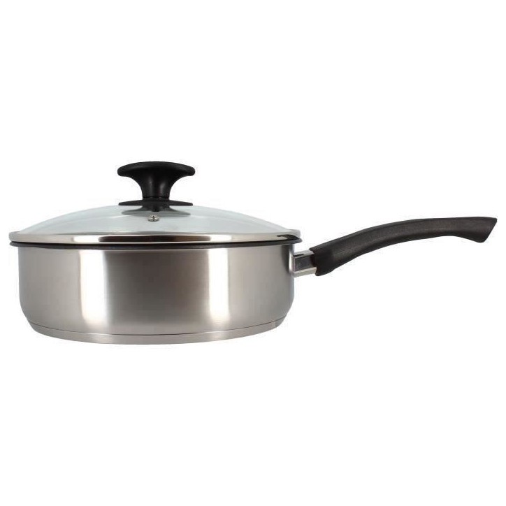 Sauteuse - MENASTYL - 6020248 - En acier inoxydable - 28 cm - Tous feux dont induction