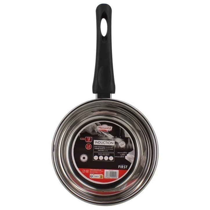 Casserole - MENASTYL - 6020241 - En acier inoxydable - 16 cm - Tous feux dont induction