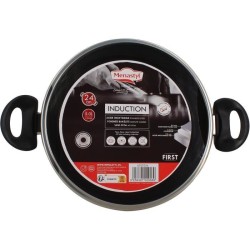 Faitout - MENASTYL - 6020256 - En acier inoxydable - 24 cm - Tous feux