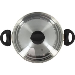 Faitout - MENASTYL - 6020256 - En acier inoxydable - 24 cm - Tous feux