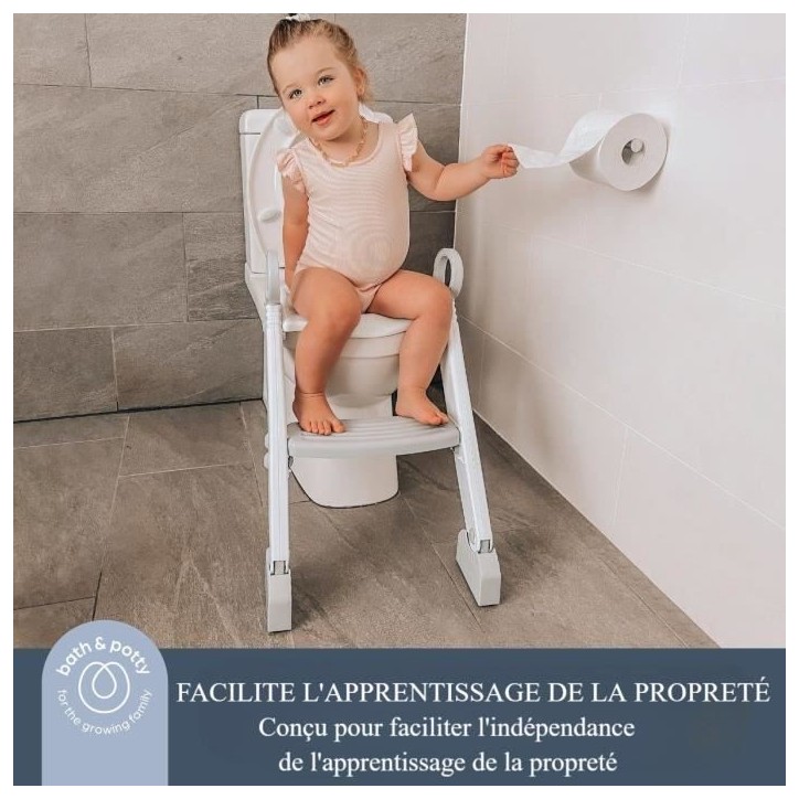 Réducteur de WC - DREAMBABY - STEP-UP - Siege d'apprentissage de la propreté - 2 étages réglables - Aqua Réducteur de WC - DREAMBABY - STEP-UP - Siege d'apprentissage de la propreté - 2 étages réglables - Aqua