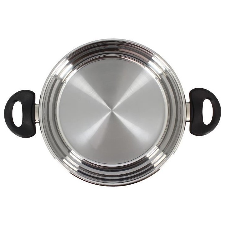 Faitout - MENASTYL - 6020256 - En acier inoxydable - 24 cm - Tous feux dont induction Faitout - MENASTYL - 6020256 - En acier inoxydable - 24 cm - Tous feux dont induction