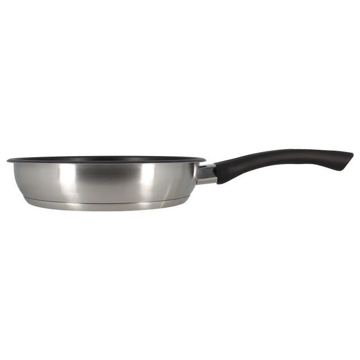 Poele - MENASTYL - 6020244 - En acier inoxydable - 20 cm - Tous feux dont induction