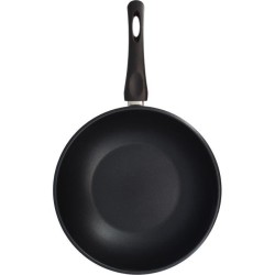Wok - MENASTYL - 6020252 - En acier inoxydable - 28 cm - Tous feux don