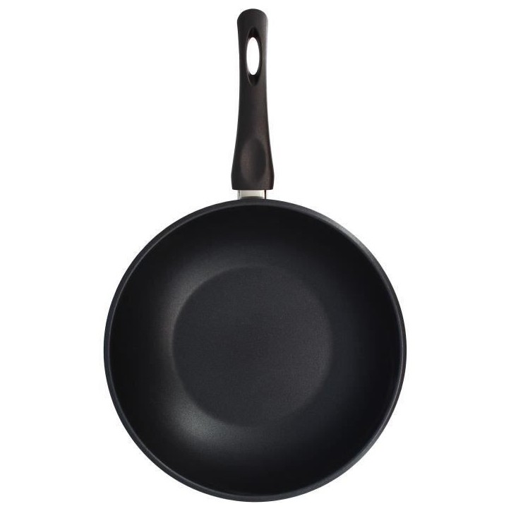 Wok - MENASTYL - 6020252 - En acier inoxydable - 28 cm - Tous feux dont induction