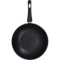Wok - MENASTYL - 6020252 - En acier inoxydable - 28 cm - Tous feux dont induction