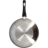 Wok - MENASTYL - 6020252 - En acier inoxydable - 28 cm - Tous feux don