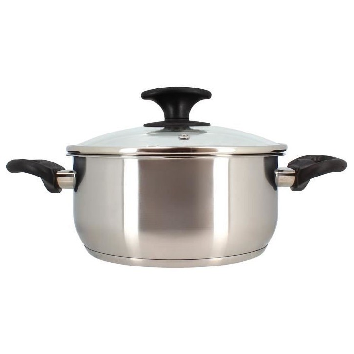 Faitout - MENASTYL - 6020255 - En acier inoxydable - 20 cm - Tous feux dont induction Faitout - MENASTYL - 6020255 - En acier inoxydable - 20 cm - Tous feux dont induction