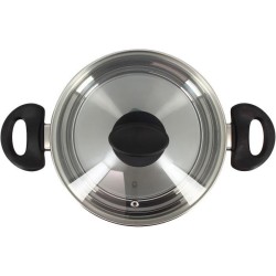 Faitout - MENASTYL - 6020255 - En acier inoxydable - 20 cm - Tous feux