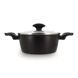 Faitout - MENASTYL - 6020646 - En alumimium forgé - 20 cm - Noir - To