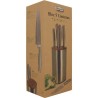 Bloc de couteaux 5 pieces - MENASTYL - 5041070 - En acier inoxydable -