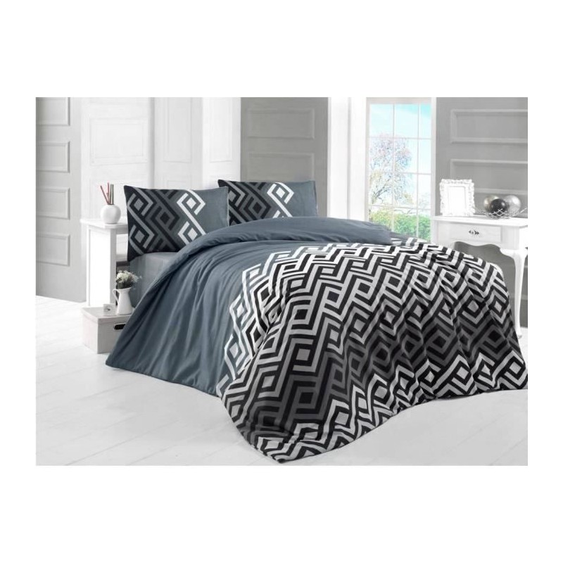 Parure de lit - 1 housse de couette 220 x 240 cm + 2 taies d'oreiller Parure de lit - 1 housse de couette 220 x 240 cm + 2 taies d'oreiller