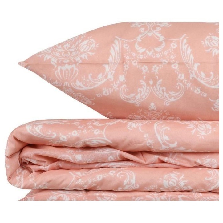 Parure de lit - 1 housse de couette 220 x 240 cm + 2 taies d'oreiller 60 x 60 cm - 65% coton, 35% polyester - Poudre Parure de lit - 1 housse de couette 220 x 240 cm + 2 taies d'oreiller 60 x 60 cm - 65% coton, 35% polyester - Poudre