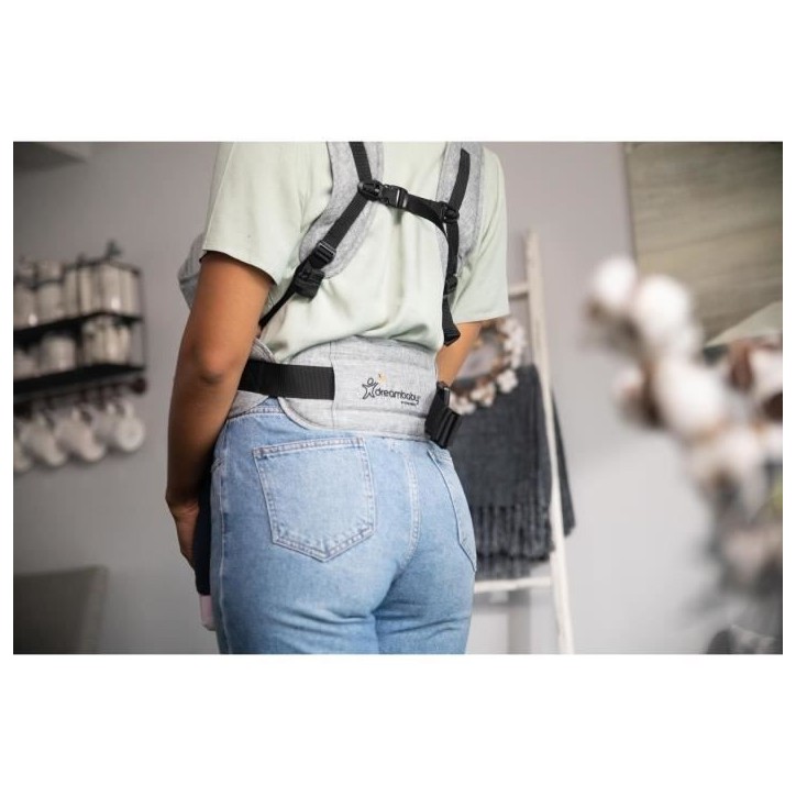 Dreambaby Porte-bébé ajustable 3-1 Oxford pour les nouveau-nés et les enfants jusqu'a 15kg - Convient a toutes les tailles