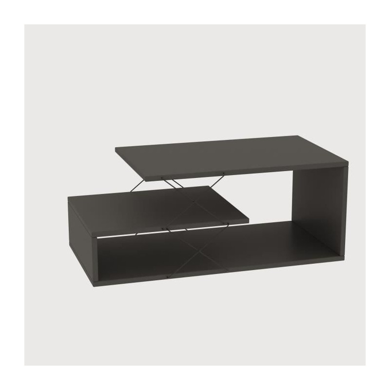 Table basse - CAYENNE - Rectangulaire - Anhtracite - 100 x 50 x 40 cm Table basse - CAYENNE - Rectangulaire - Anhtracite - 100 x 50 x 40 cm